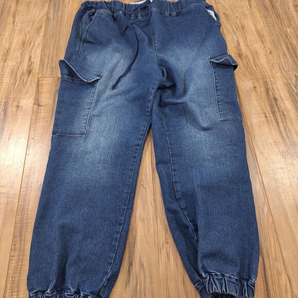 Elastic high waisted womens jeans - Picture 1 of 7